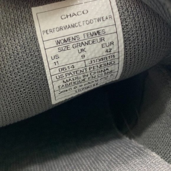 CHACO gray suede slip on shoes, 11. - Picture 7 of 7